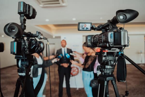 thought leader being interviewed